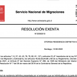 resolución permanencia definitiva