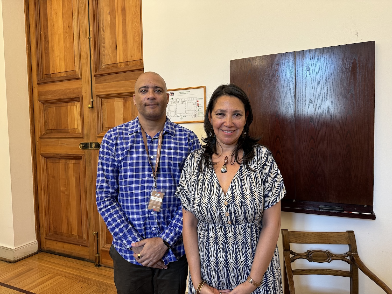 Ernesto Vera y Ministra Macarena Lobos